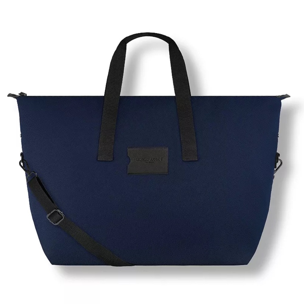 NWOT Giorgio Armani Navy Blue Duffel Bag